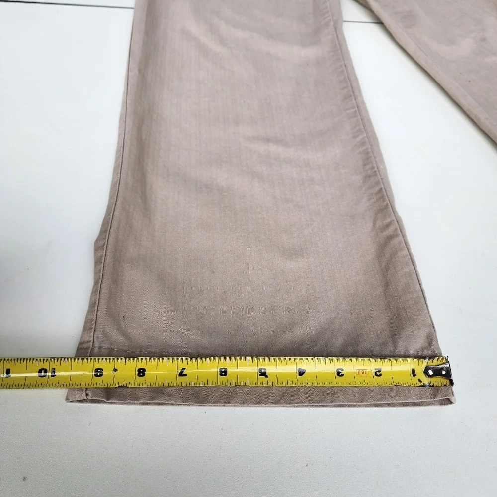 Banana Republic Textured Pant Men's 33 X 32 Relaxed Pocket Flat Front Beige